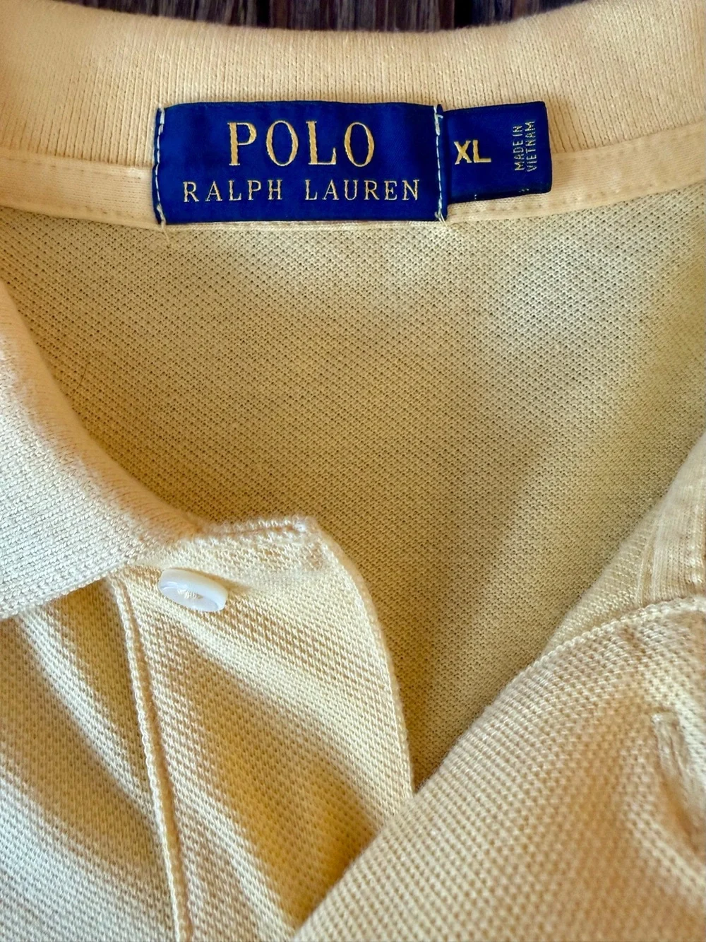 Polo Ralph Lauren Men’s Classic Iconic Mesh Shirt | Size XL | Fall Yellow